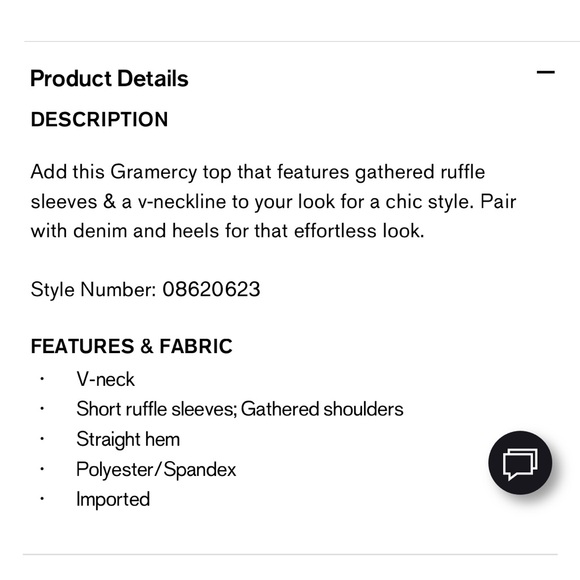 Express V-Neck Ruffle Sleeve Gramercy Top - Picture 3 of 3